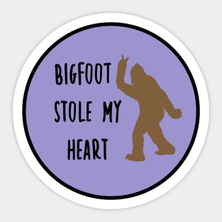 Bigfoot Stole My Pancreas Purple Sticker